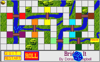 Bridge It atari screenshot